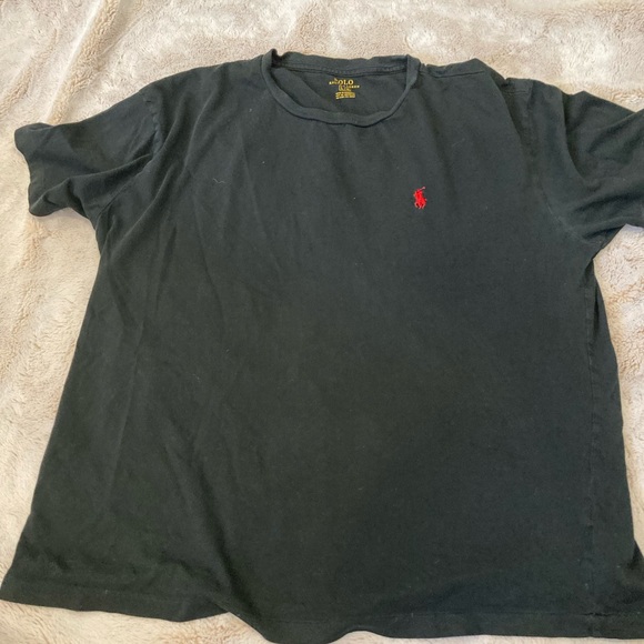 Polo t - size L black with red symbol - Picture 1 of 2
